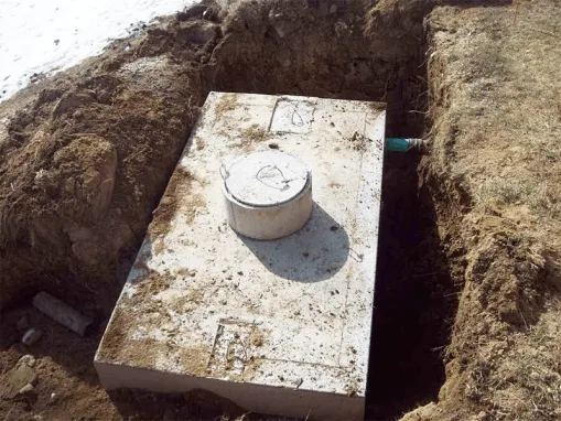 Монтаж монолітних септиків