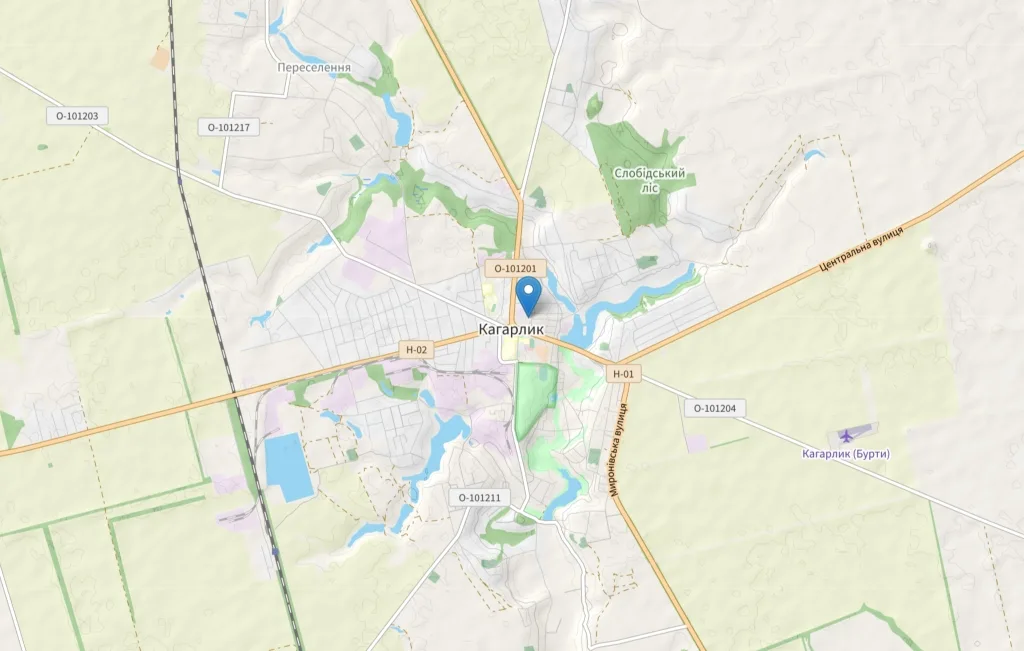 Пример выполненной работы компании Акватория по бурению и обустройству скважины в г. Кагарлык‎  в 2015 г.